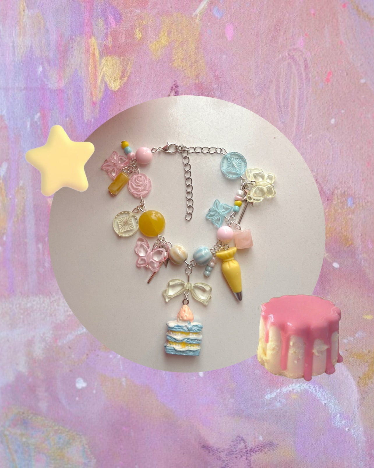 - 🧁 𝐅𝐚𝐢𝐫𝐲 𝐂𝐚𝐤𝐞 𝐁𝐫𝐚𝐜𝐞𝐥𝐞𝐭 🧚‍♀️